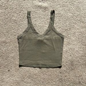 Stylish Olive Women's Crop Top